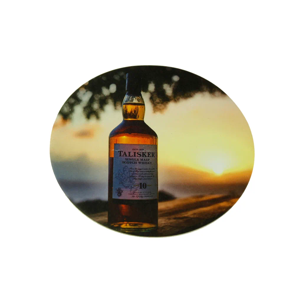 酒與美景，寫實照片客製化杯墊